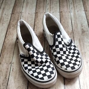 Vans Kids Classic Checkered Slip-On Sneakers